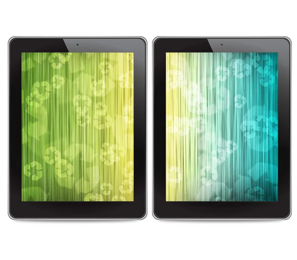 Tablet computers on white background — Stock Photo, Image