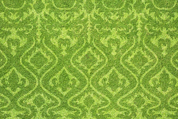 Ícone do dragão na textura de grama verde e fundo — Fotografia de Stock