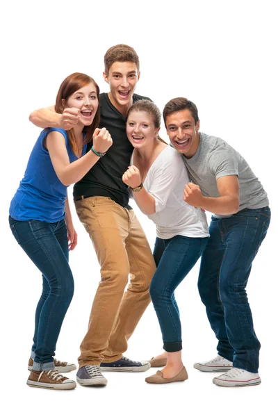 Group of the college students Stock Picture
