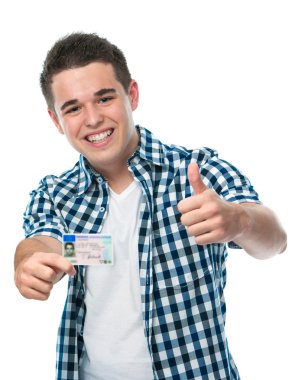 Drivers license clipart