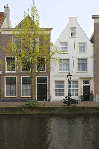 Antiguas fachadas, Leiden — Foto de Stock