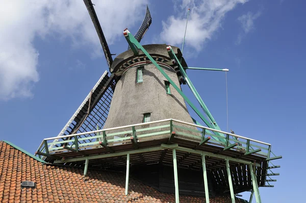 Detalhe do moinho de vento, zaanse schans — Fotografia de Stock