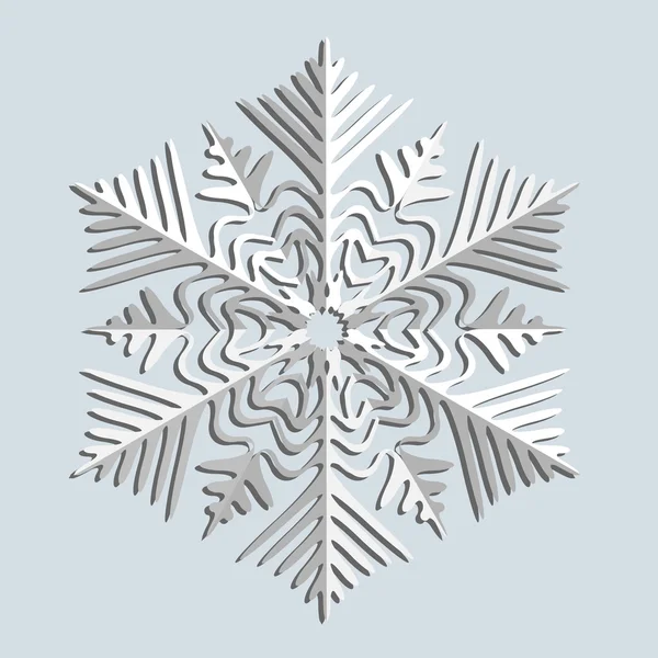 Copos de nieve. Ilustración vectorial . — Vector de stock
