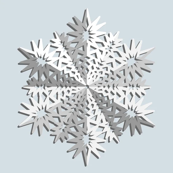 Fiocchi di neve. Illustrazione vettoriale . — Vettoriale Stock