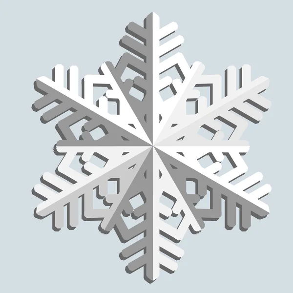 Des flocons de neige. Illustration vectorielle . — Image vectorielle