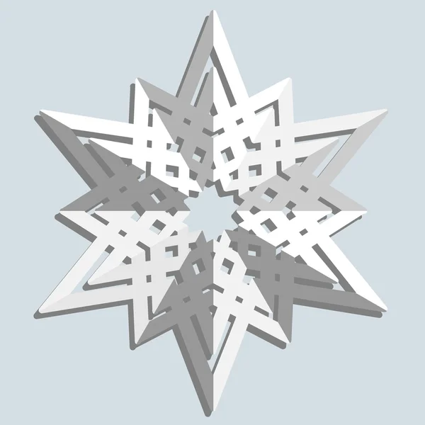 Sněhové vločky. vektorové ilustrace. — Stockový vektor