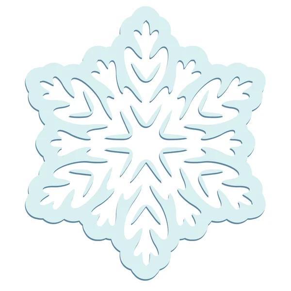 Fiocco di neve astratto decorativo . — Vettoriale Stock