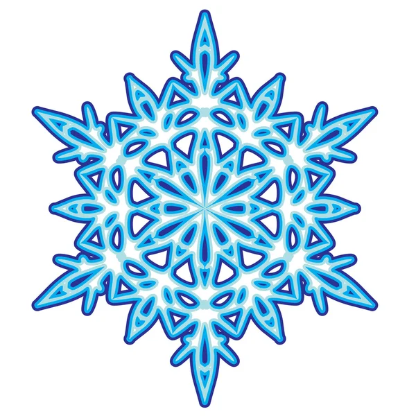 Decorative abstract snowflake. — Stock Vector