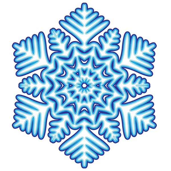 Διακοσμητικά αφηρημένη νιφάδα χιονιού. — Διανυσματικό Αρχείο