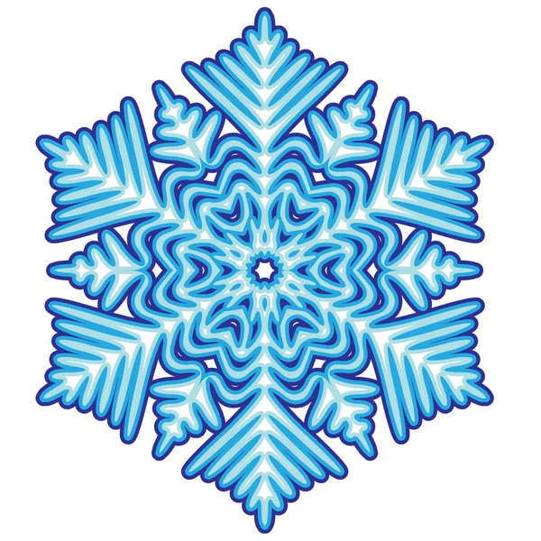 Copo de nieve abstracto decorativo . — Archivo Imágenes Vectoriales
