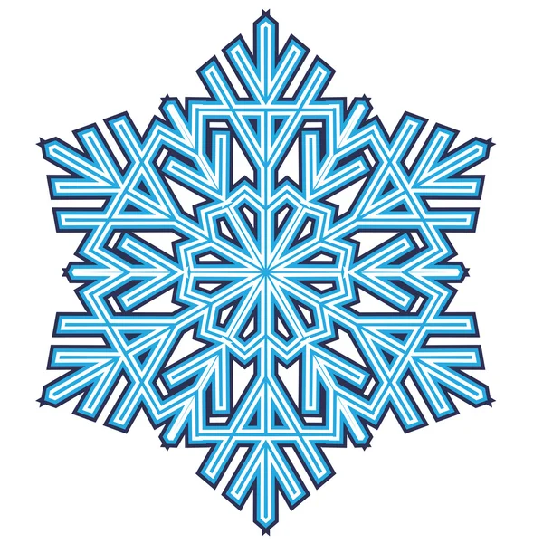 Copo de nieve abstracto decorativo . — Archivo Imágenes Vectoriales