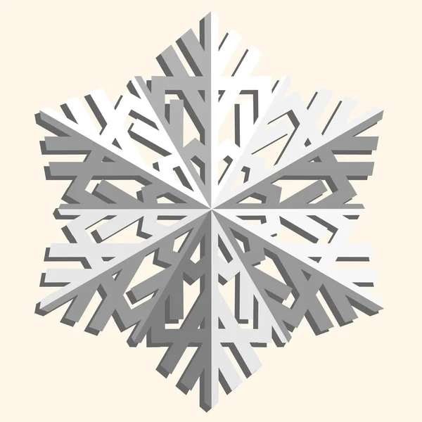 Fiocco di neve astratto decorativo . — Vettoriale Stock