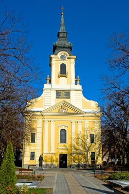 Catholic church in Gyula clipart