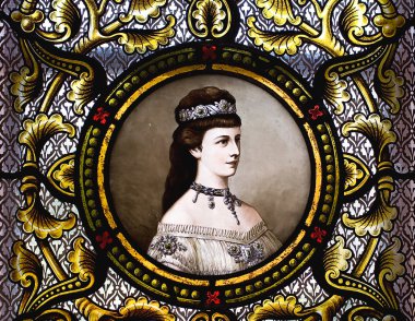 Portrait of empress Elisabeth of Austria clipart