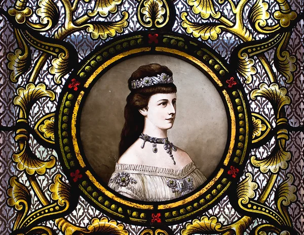 Portrét císařovny Alžběty z Rakouska Stock Obrázky