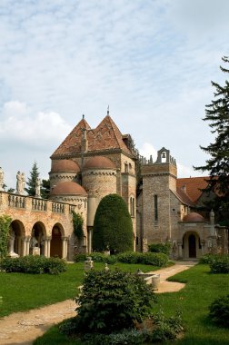 Interior of castle Bory clipart