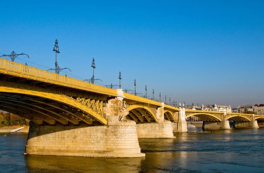 Margaret bridge in Budapest clipart