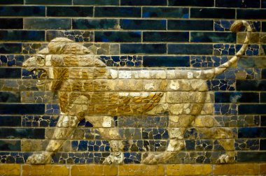 A lion of the Ishtar Gate clipart