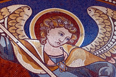 Mosaic of Saint George clipart