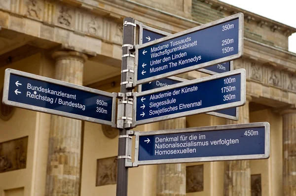 Sign boards in Berlin — Stock Photo, Image