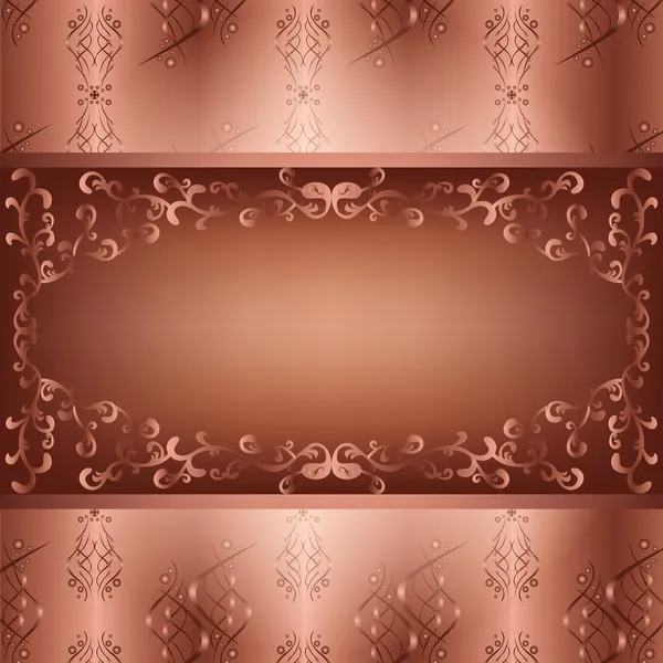Decoratieve achtergrond met naadloze patroon — Stockvector