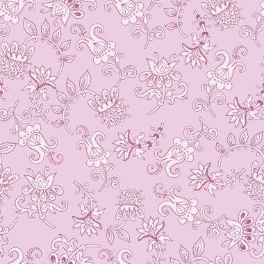 Tender fantasy seamless pattern clipart