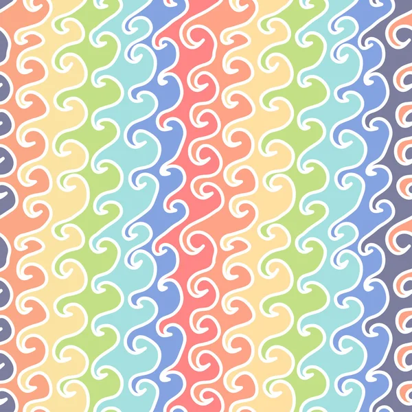 虹のストリップのシームレスなパターン — ストックベクタ