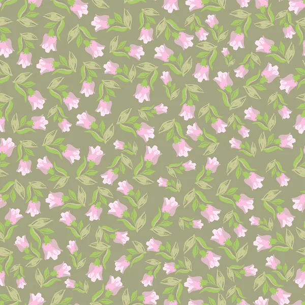 Kleine bloemen naadloos patroon — Stockvector