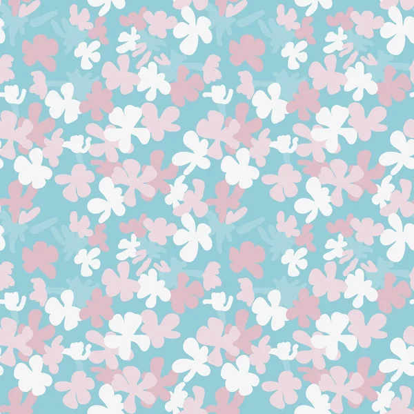 Stylized flowers seamless pattern — Stock Vector