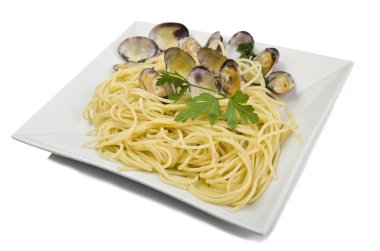 Deniz tarağı soslu spagetti