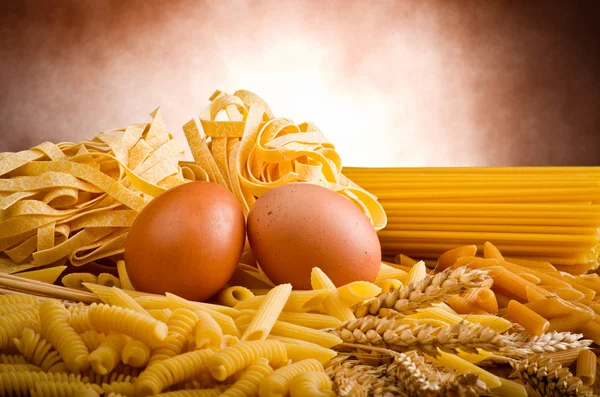 Mix skupina italských těstovin — Stock fotografie