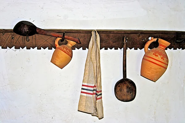 Romence geleneksel ev iç 14 — Stok fotoğraf