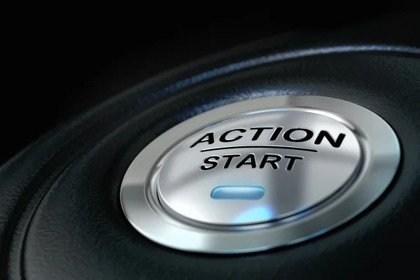 Início de ação, conceito de motivação — Fotografia de Stock