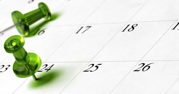 Planering, fastställa ett datum — Stockfoto