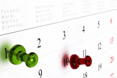 Calendar or schedule clipart