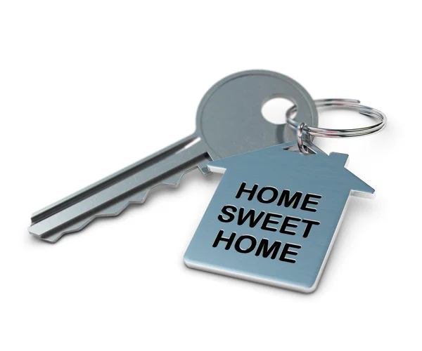 Home sweet home white background — Stock Photo, Image