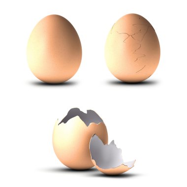 Three eggs clipart