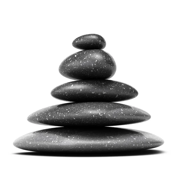 Pebbles stack, stones arrangement, pyramid — Stock Photo, Image