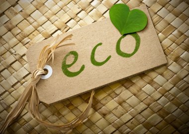 Eco friendly label clipart