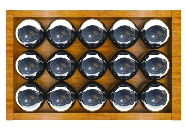3d grupo de bolas, isolado em branco — Fotografia de Stock