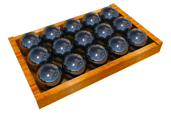 3d grupo de bolas, isolado em branco — Fotografia de Stock