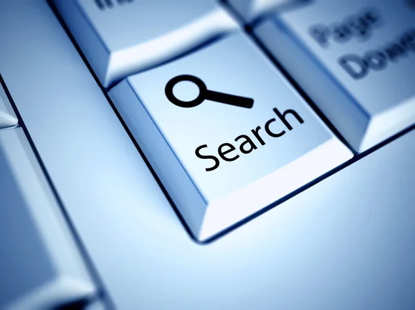 Teclado y botón de búsqueda, concepto de Internet — Foto de Stock