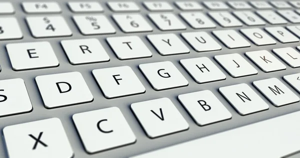 Modern computer keyboard — Stock Photo, Image
