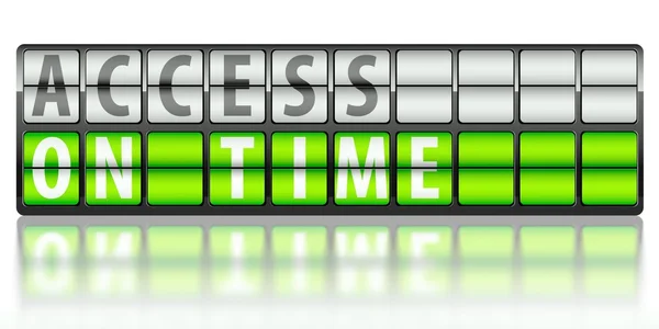 Access concept, on time — Stock Photo, Image