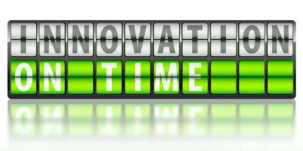 Conceito de negócio de inovação, a tempo — Fotografia de Stock