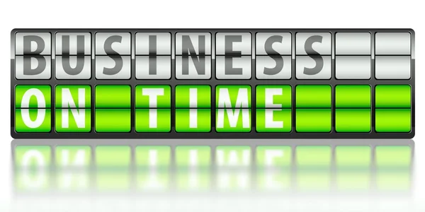 Бизнес-концепция успеха, вовремя — стоковое фото