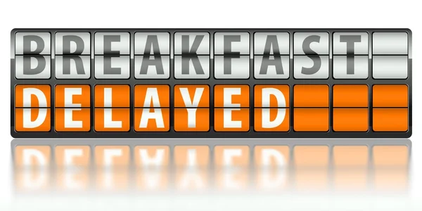 Comer concepto de desayuno, retrasado — Foto de Stock