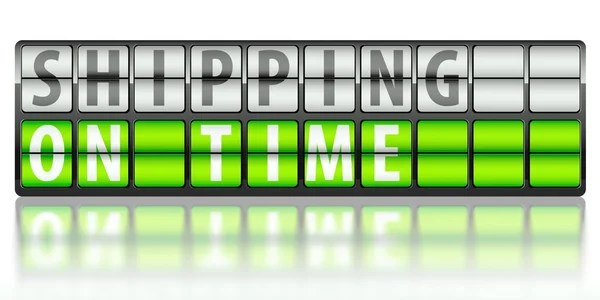 Ecommerce concept of shipping, on time — Stock Photo, Image