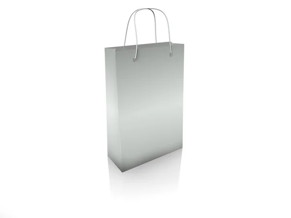 白に隔離されたショッピングバッグ — ストック写真