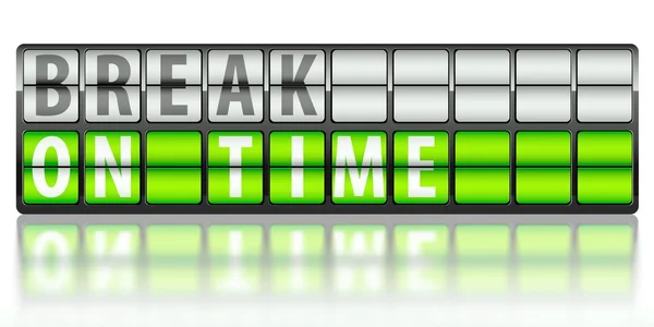 Break time concept, on time — Stock Photo, Image